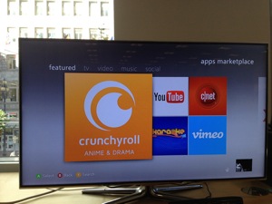Crunchyroll app on Xbox