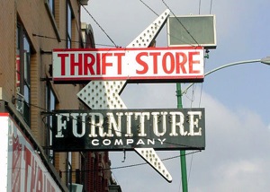 Thrift Store sign